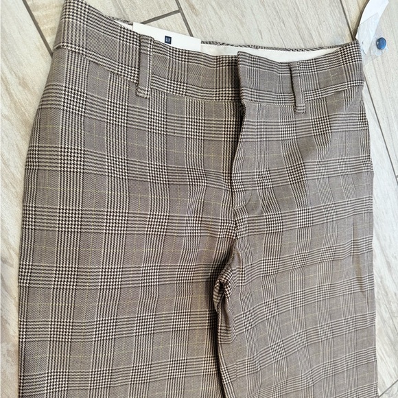 NWT! GAP Preppy Plaid Cuffed Trouser - Picture 2 of 7